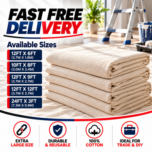 Cotton dust sheet - cotton, |