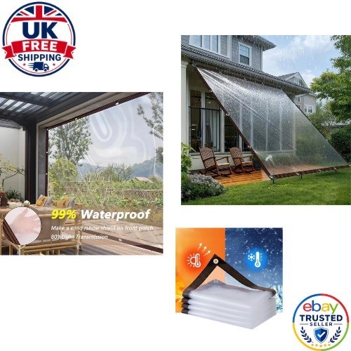 Clear tarpaulin 2x4m - tarpaulin,