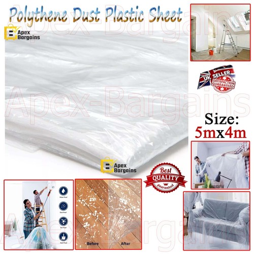 Polythene dust sheet - dust,