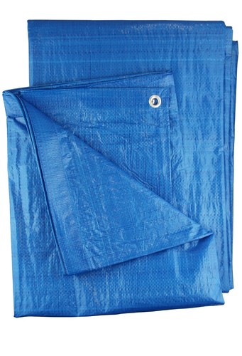 Blue waterproof tarpaulin - blue,