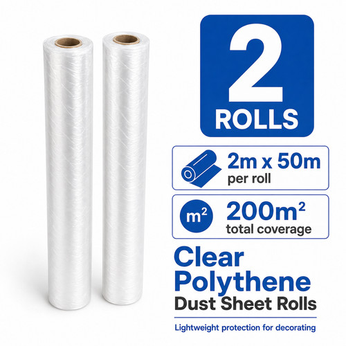 Plastic dust sheet rolls - sheet,