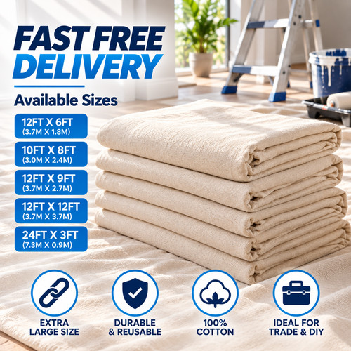 Cotton dust sheet - sheet, |
