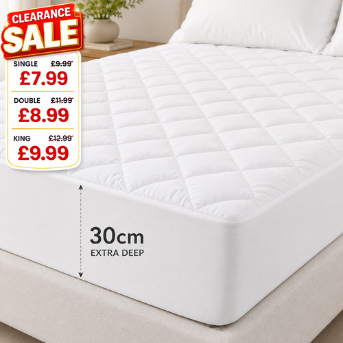 Quilted mattress protector - quilted,