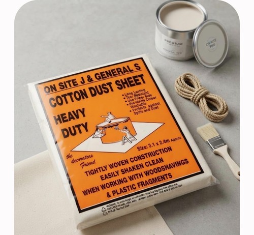 Cotton dust sheets - cotton, 12ft
