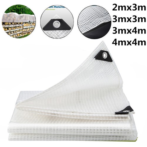 Clear waterproof tarpaulin - clear,